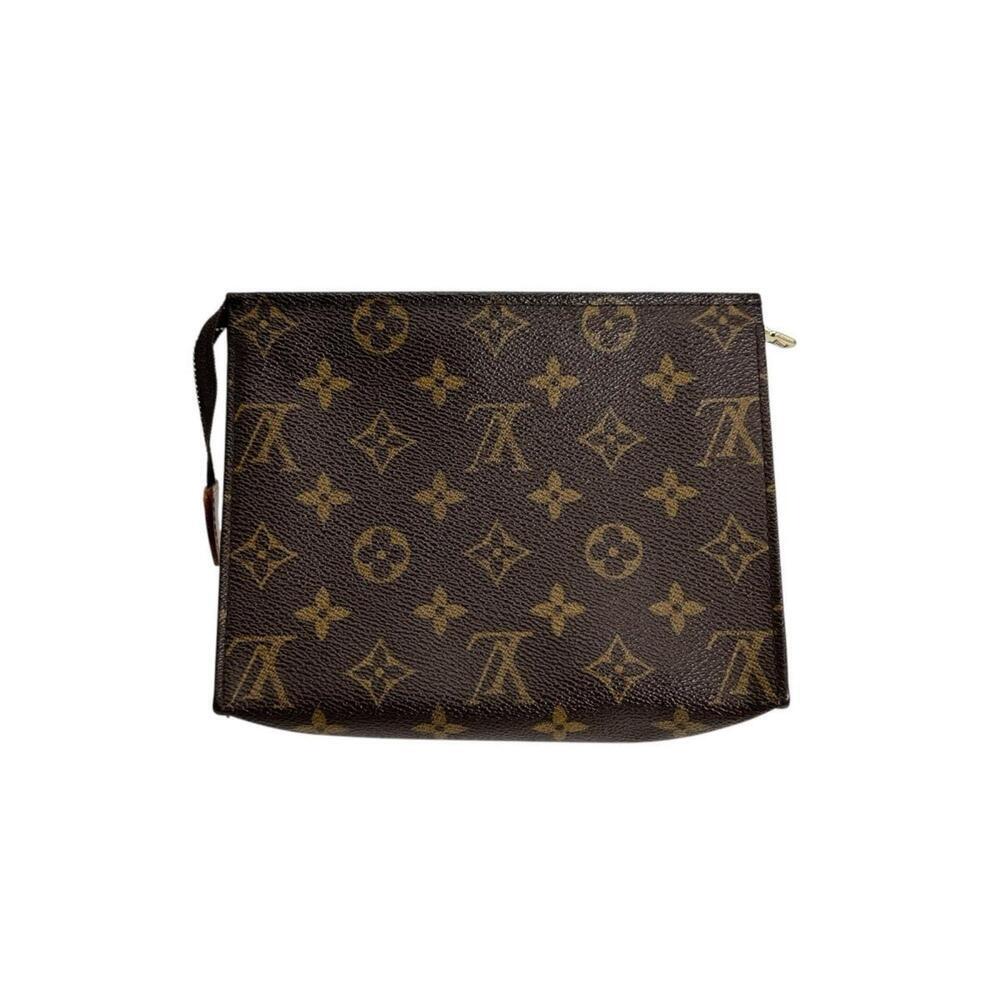LOUIS VUITTON Brown Monogram Canvas Pochette Pouch - Picture 2 of 14
